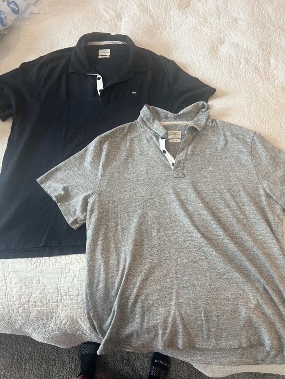 Bobby Jones Men’s Polo Duo — Navy and Gray